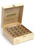 KEY DōTERRA LOGO ENGRAVED WOODEN BOX / Деревянная коробочка Дотерра для масел с логотипом